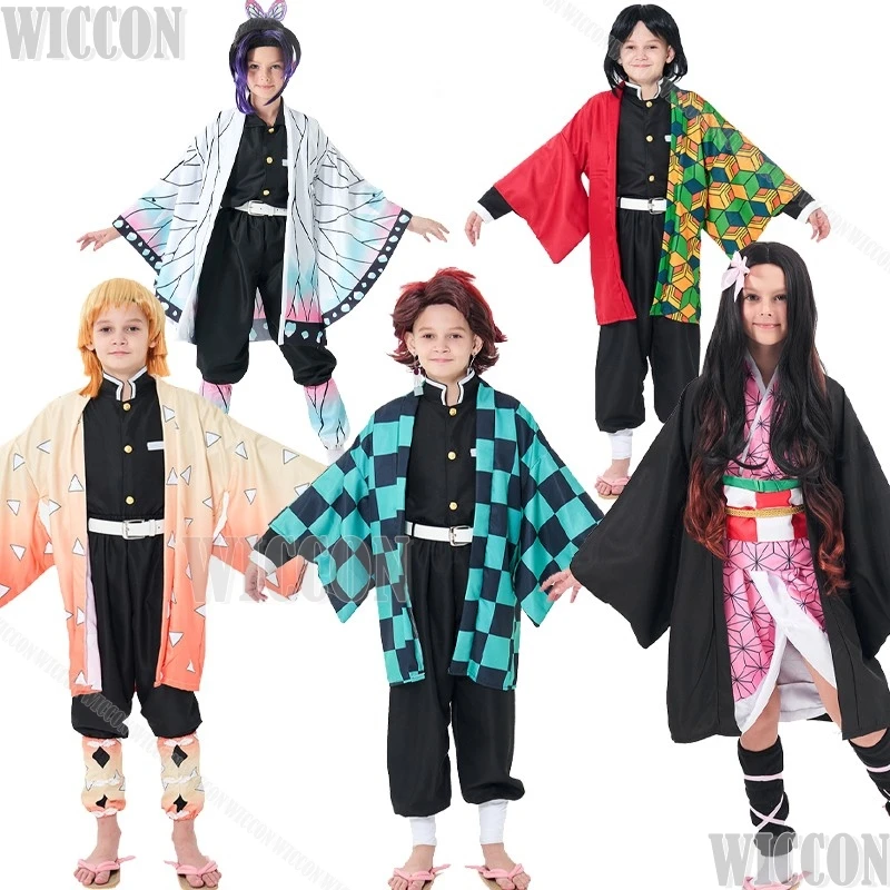 

Аниме Demon Косплей Slyerrr Corp Infinity Castle Одежда для взрослых и детей на Хэллоуин Onikari Kyojuro Mitsuri Muichiro Tanjiro Comic Con