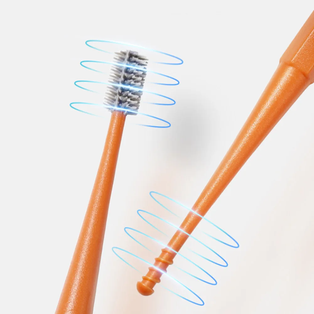 2pcs Ears Wax Removal Tool Ear Cleaning Sticks Earpick Remover Silicone Ear Pick Double Head Ear Cleaner 360° Spiral Swab