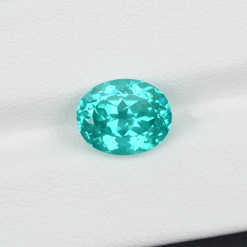 Paraiba-Labor-Saphir in Trillionenform mit VVS1-Zertifikat, Großhandelsdiamant für DIY-Anhänger, Schmuckherstellungsmaterialien, Edelstein – Detail 3