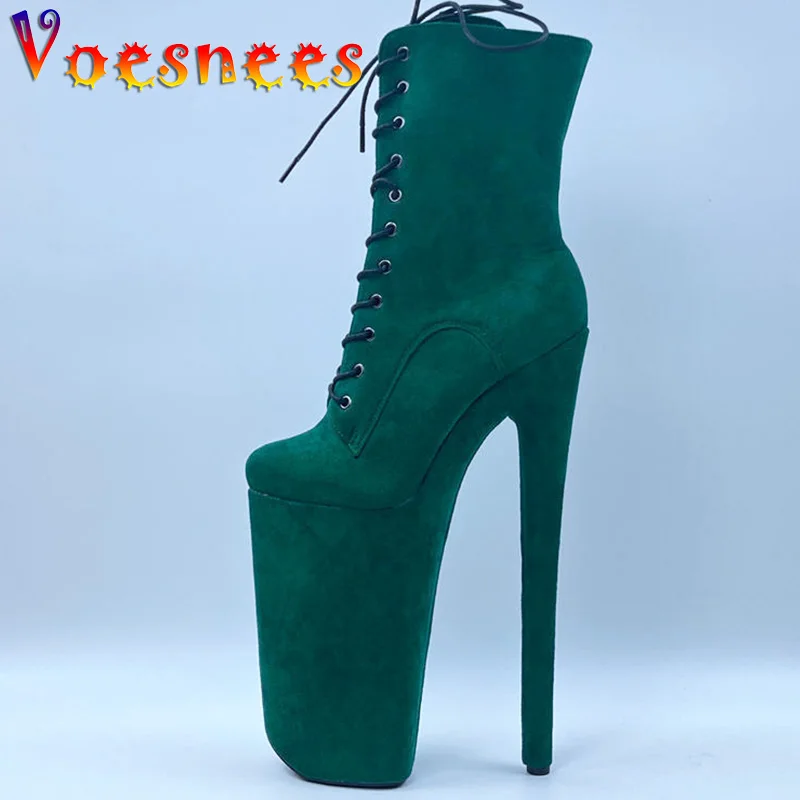 

New Pole Dance Boots Women 2022 Striper 26CM Super High Heel Nightclub Long Boots Women Knee-High Boot Platform Sexy Party Shoes