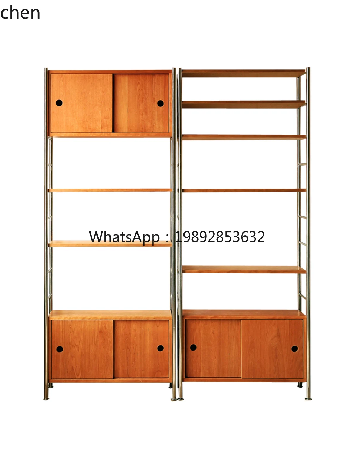 CB1   combination bookcase integrated whole wall floor-to-ceiling bookshelf household simple all-cherry display cabinet