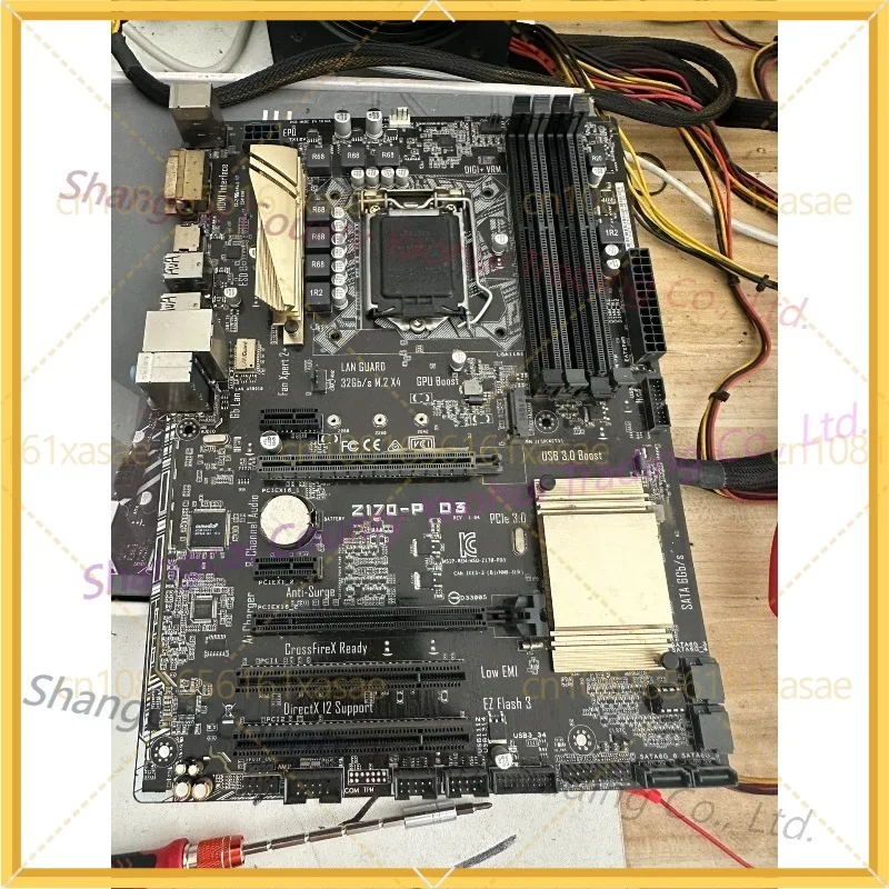 For ASUS Z170-P D3 Motherboard LGA1151 Socket Support DDR3 Memory ATX Desktop Mainboard Replacement Parts