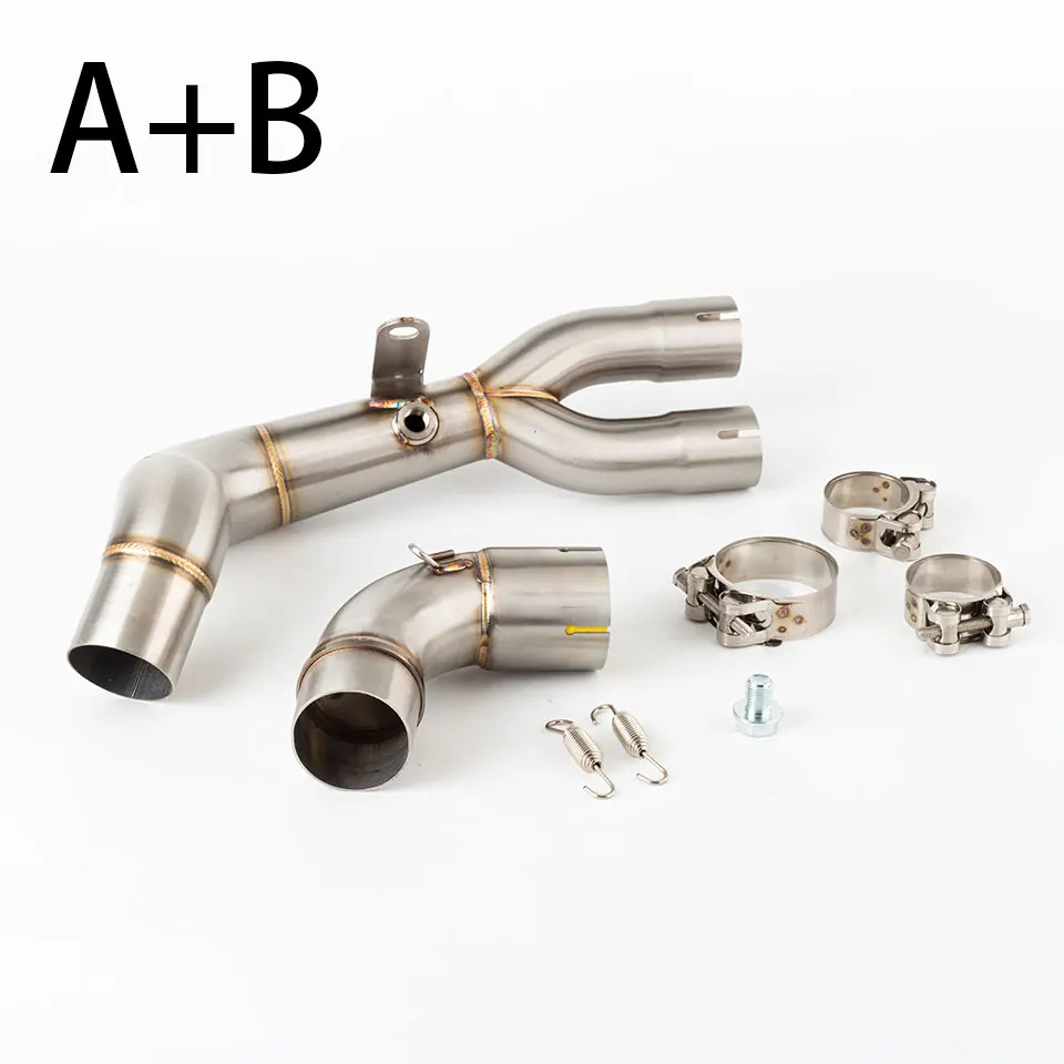 Motorcycle downpipes  for Honda Cb1000R 2009 - 2018 CB1000RA  Link Pipe Connect Original or 51mm Muffler  CB1000R exhasut