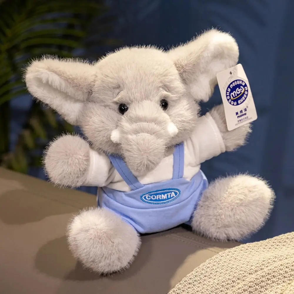 

Cartoon PP Cotton Elephant Doll Soft Fluffy Hugging Big Ear 23cm/32cm Stuffed Elephant Home Decor