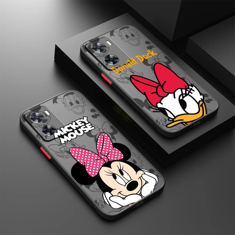 

Disney Donald Duck For Oppo A98 A78 A94 A76 A74 A73 A54 A53 2020 Reno 8 7 6 5 5G Frosted Translucent Cover Capa Fundas