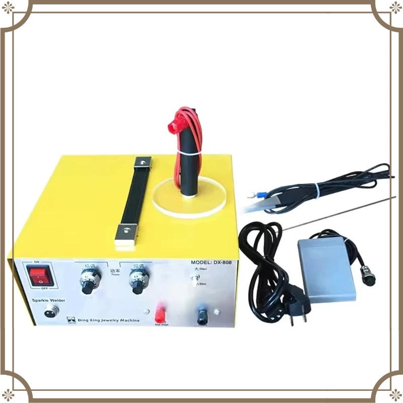 DX-808 80A Handheld Pulse Spot Welder, Precision Jewelry Welding Machine for Gold Silver Platinum Jewellery Repair Making