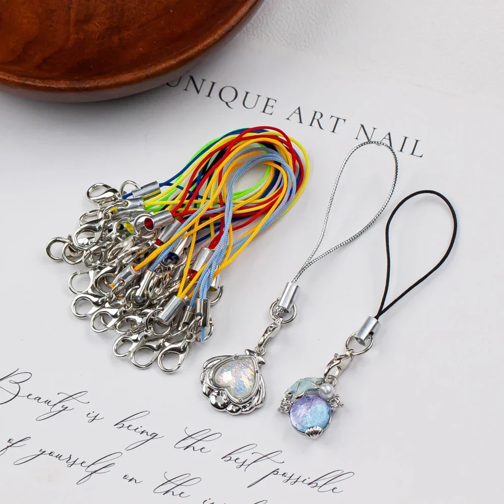 Mix Colors Lobster Buckle Rope Key Chain DIY Earring  Bracelet Jewelry Accessories Lanyard Handmade Pendant Components 20pcs