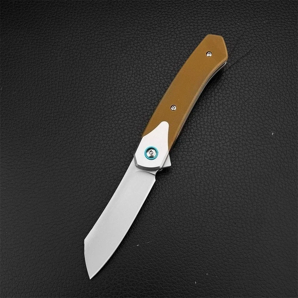 

Outdoor EDC Multitool Folding Knife CR7135 8Cr13Mov Steel Blade 420 Steel G10 Handle Camping Hunting Survival Knife