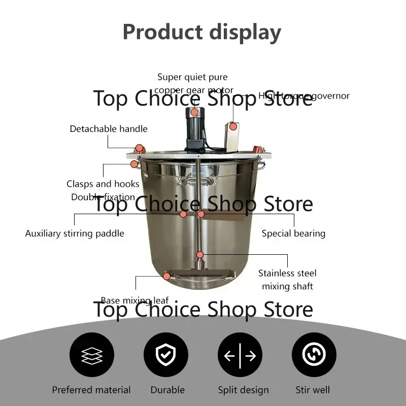 Fully‑Automatic Multifunctional Food Cooking Mixer For Hotel Kitchen Frying Stir‑Frying Sauce Jam Boiling Processing