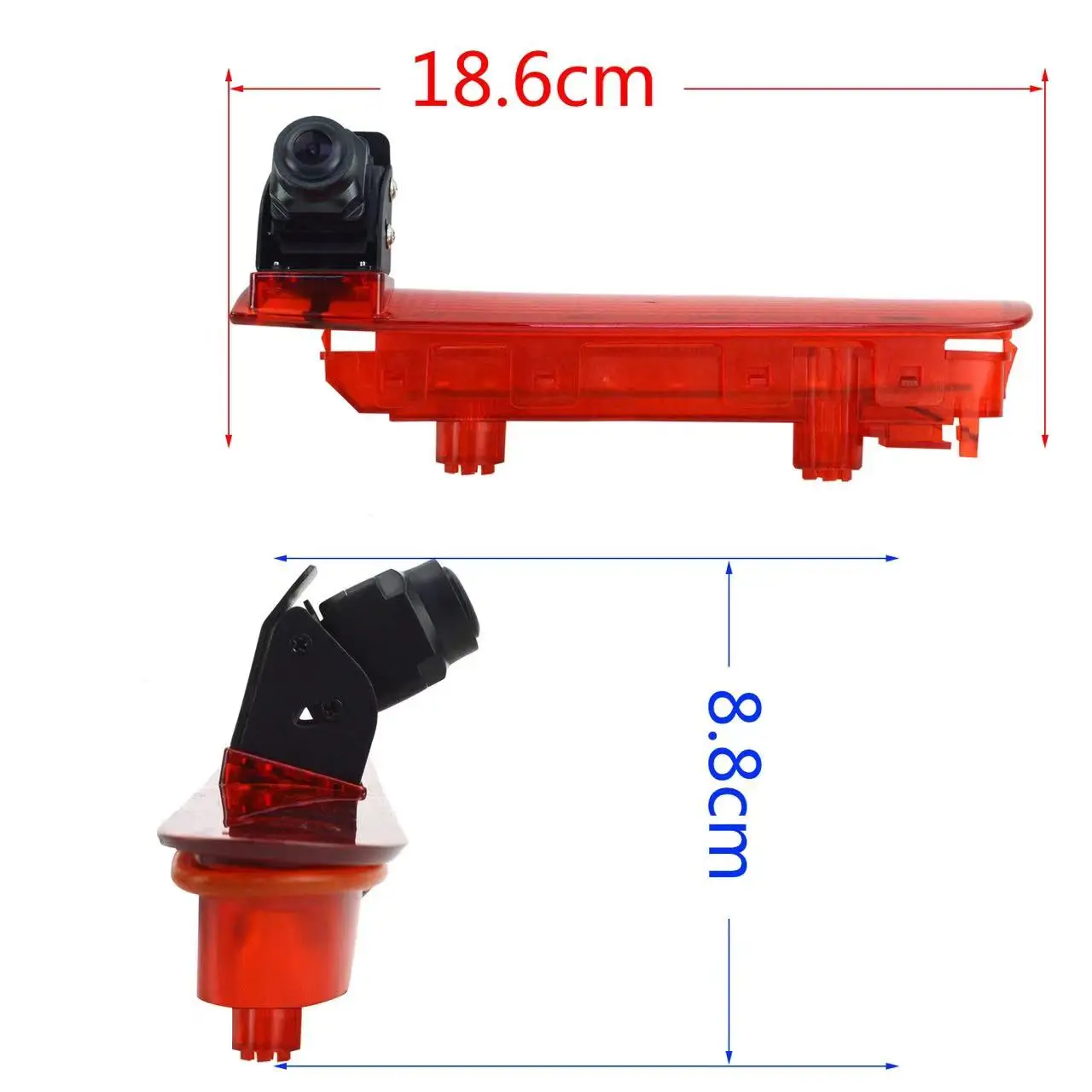 Car brake light rearview mirror, optional monitor for Volkswagen T5/T6 2010-2017 waterproof night vision reversing camera