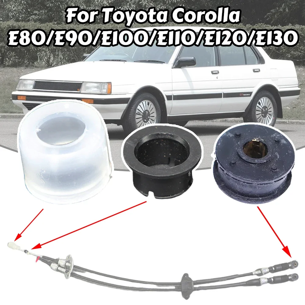 

For Toyota Corolla E80 E90 E100 E110 E120 Manual Gearbox Shift Cable Linkage Bushing Shifter Lever Selector Rod Connect Bushing