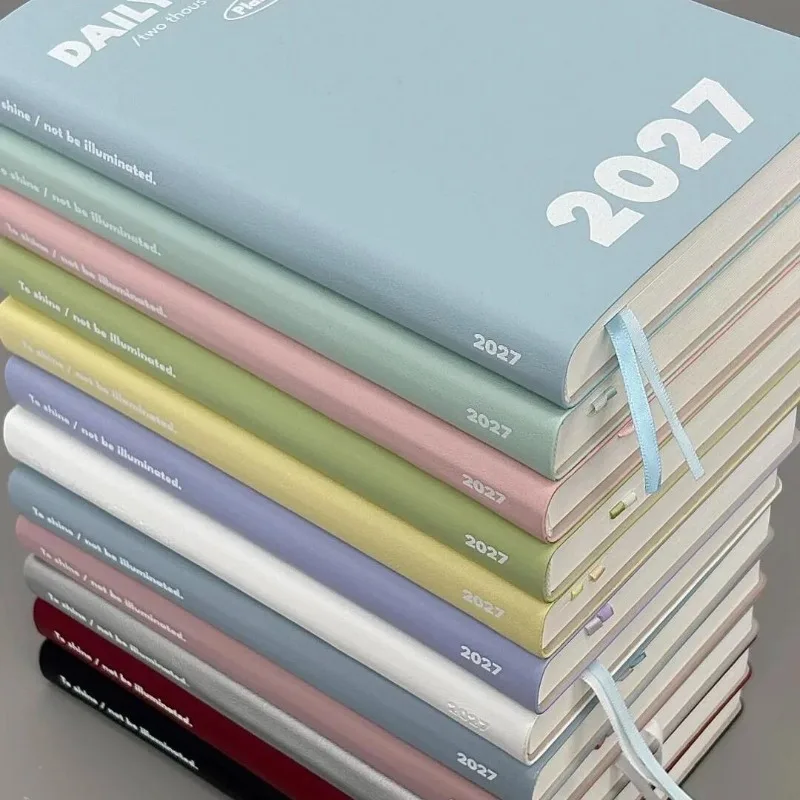 Planwith2027 Daily Planner,Weekly/Daily Layouts,2Day A Page Portable Filp Up Design,Self-Discipline Checklist,TimeManagementTool
