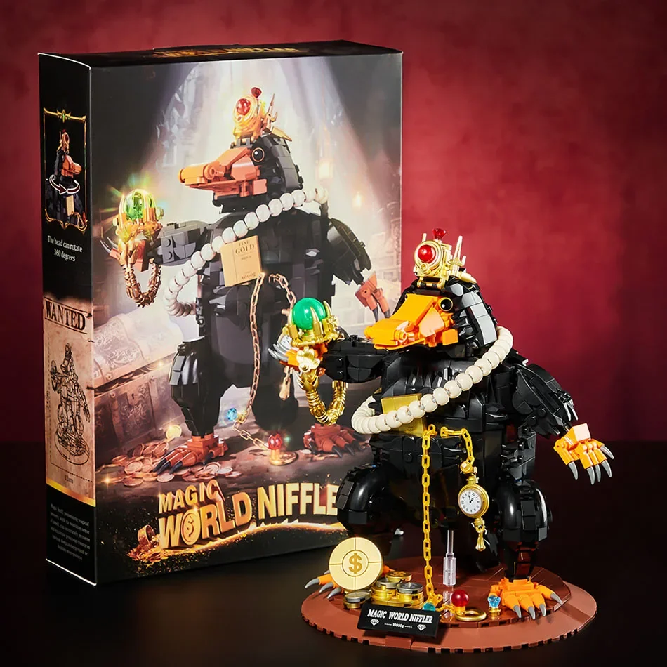 Moc magia mundo 1148 pçs modelo animal blocos de construção conjunto dos desenhos animados meninos montado colecionável quebra-cabeça tijolos brinquedos diy presentes