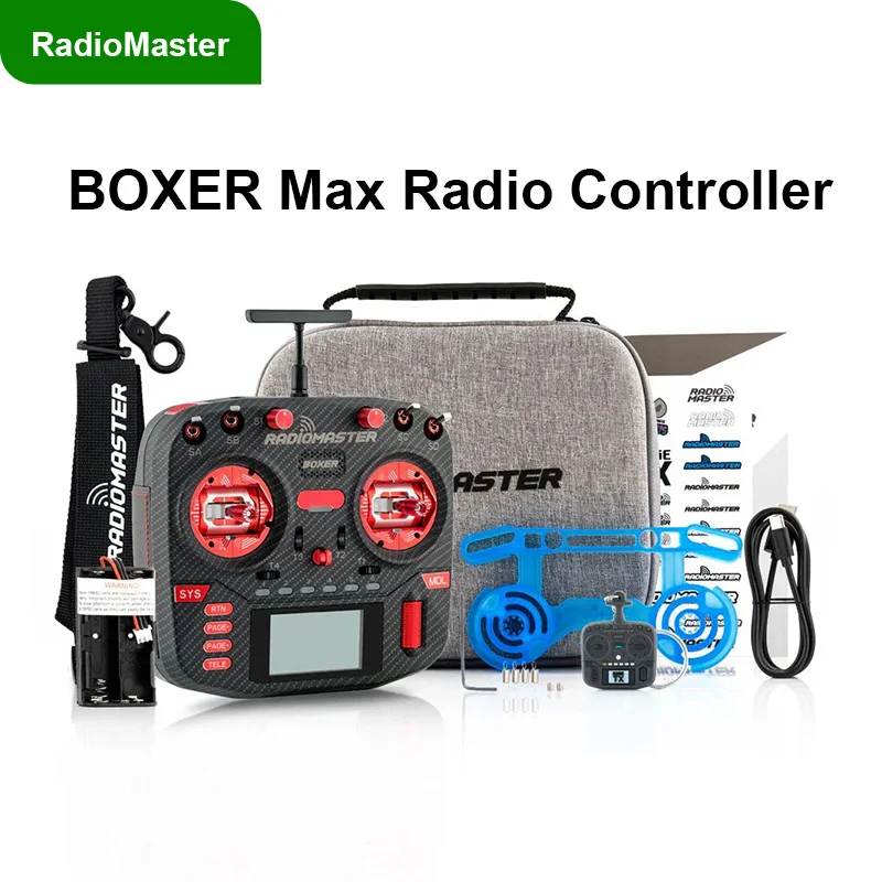 

RadioMaster Boxer Max Radio Controller EdgeTX ELRS 2.4G 16CH Radio Controller Red/Gold/Black 3 Colors Choice