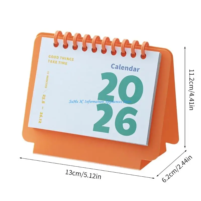 2026 PEQUEÑO ESCRITO ESCRITO Pad, calendario mensual portátil Planificador diario