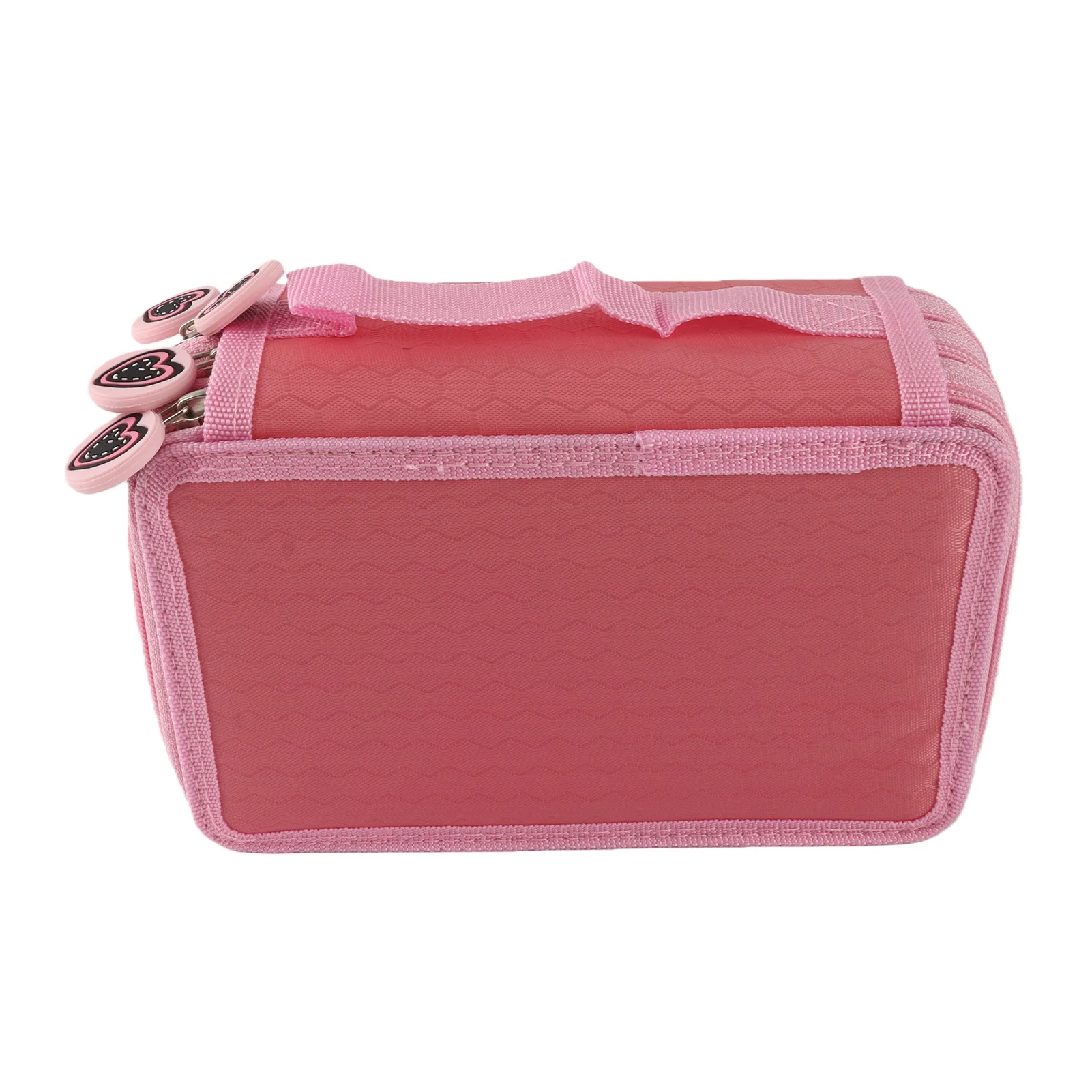LiebeWH Pencil Case 72 Count Slot Colored Pencil Carry Case Bag Large Capacity Oxford Multilayer Organizer Zippered Pens Holder