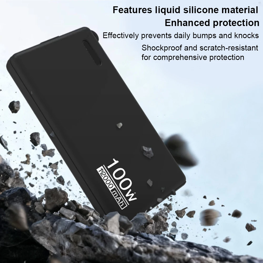Shockproof Silicone Case For Huawei 12000mAh 100WW Power Bank Dustproof Protective Power Bank Case