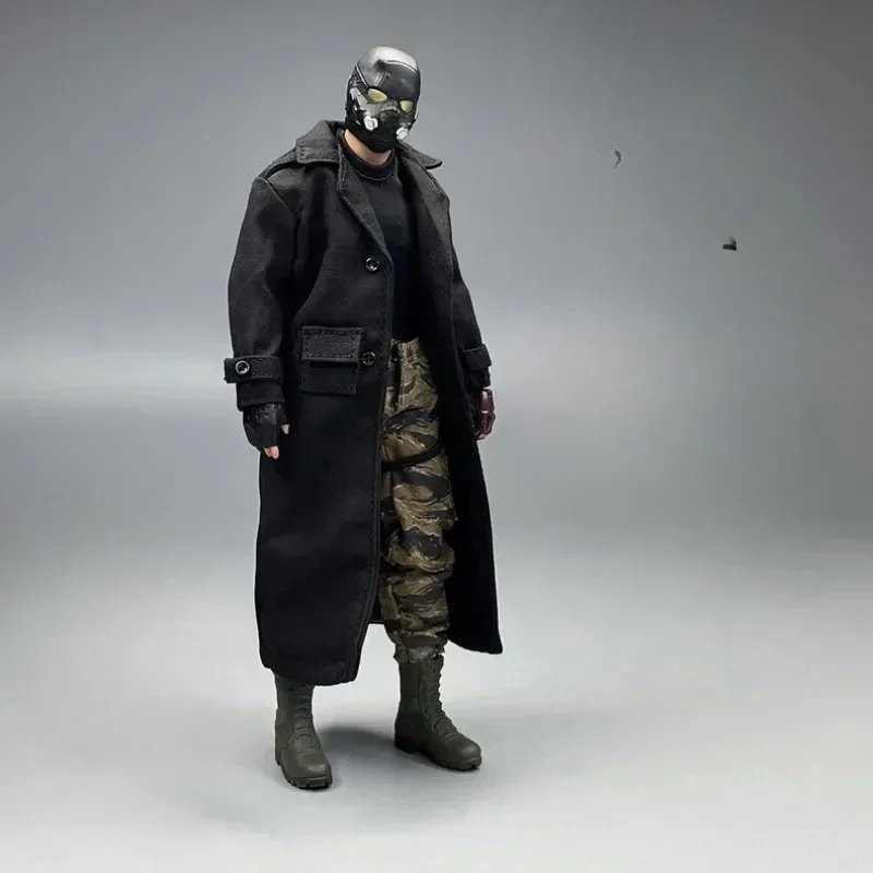 1/12 스케일 남성 Soldeir 롱 자켓 코트 오버코트 의류 모델 6 인치 액션 피규어 DAM DID ANT SS 인형 바디 액세서리