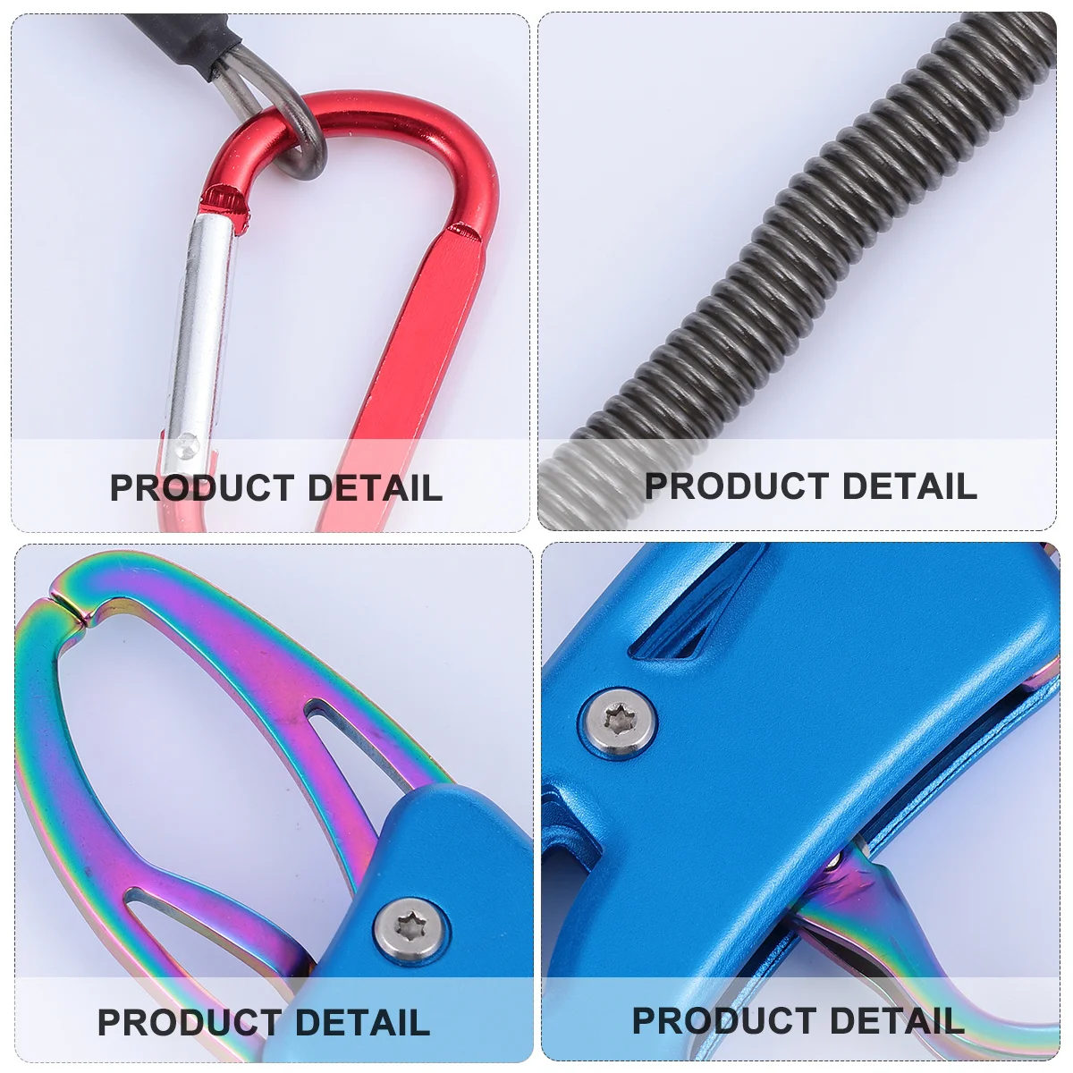 

Blue Fish Lip Gripper Professional Durable Lightweight Easy Carry One-Hand Operation Fishing Clamp Outdoor Fishing Controller