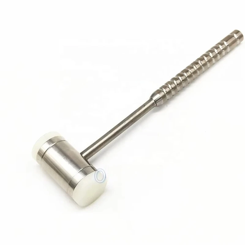 High Quality Stainless Steel Lab Extractions Tool Implants Bone Mallet Hammer with Replaceable Pad Multi Purpose..