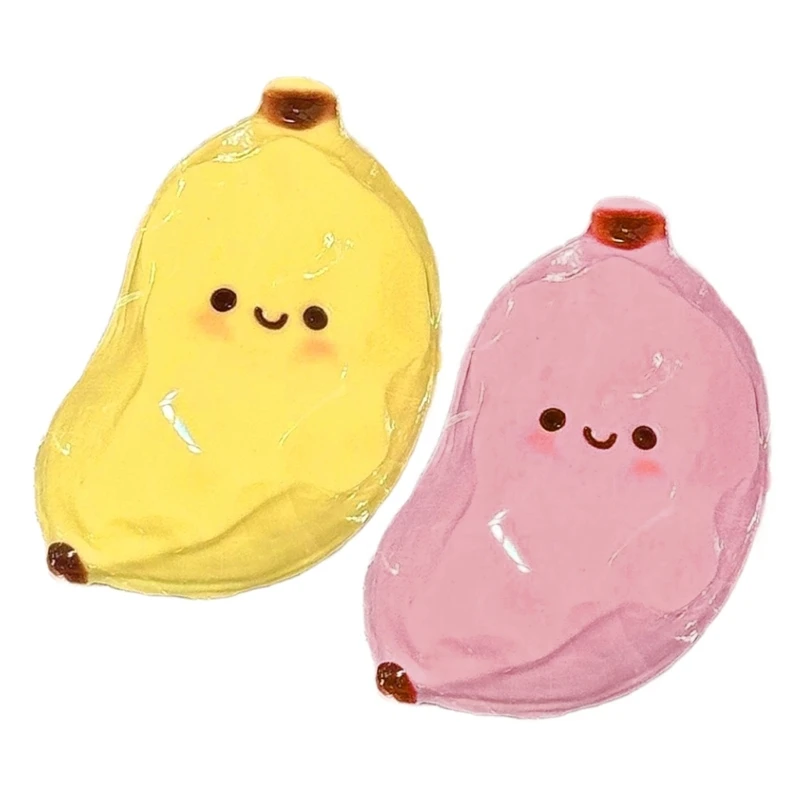 Aparelho alívio estresse moldável criativo, material tpr durável formato banana para exercícios manuais 15ub