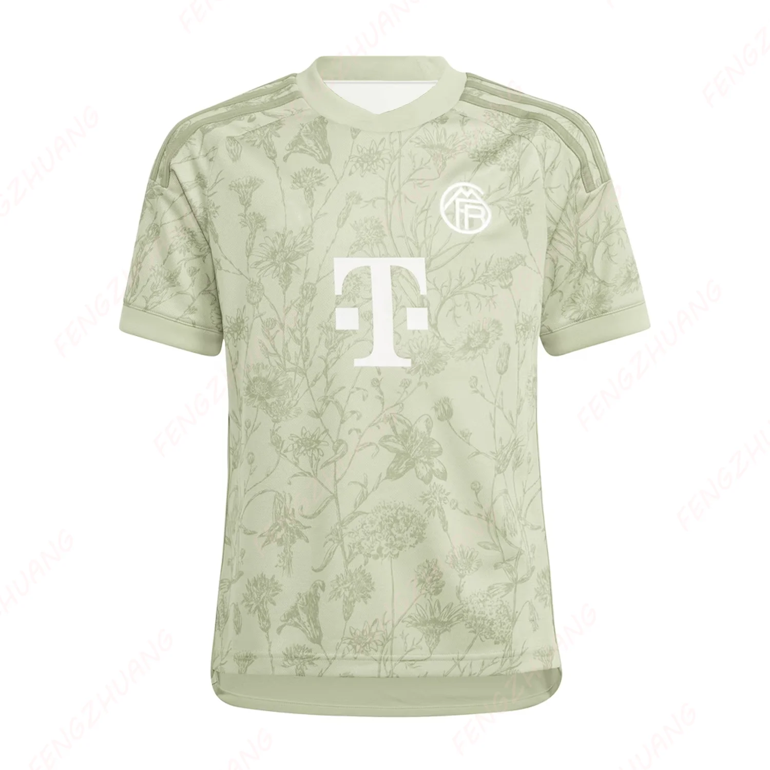 Green Bayern Munich 2023/24 Jersey Outdoor Sweat Absorbent Quick Dry Soccer Jersey Summer Classic Casual Loose T-Shirt