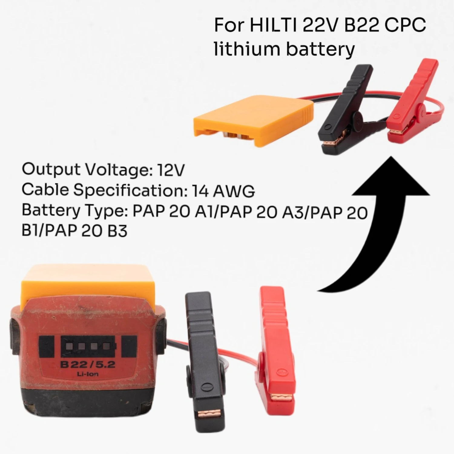 

Для HILTI B22 (старые модели B22-2.6, B22-4.0, B22-8.0) — портативное устройство для экстренного запуска автомобиля с литиевой батареей