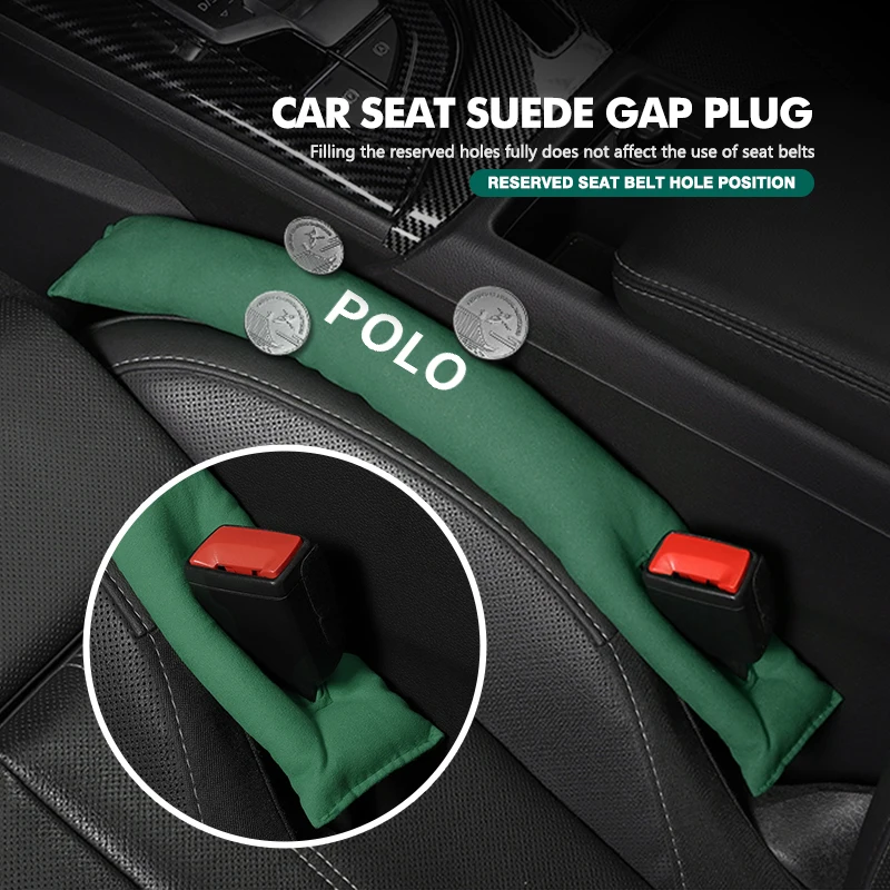 Car Sticker Cup Holders For Volkswagen VW Car Seat Gap Plug Fur Auto Seat Gap Filler For Drops Prevention Mk6 CC B5 B6 B7 Golf 4 - view 3