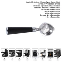 Portafiltro da caffè senza fondo da 51mm con cestello da 1 2 4 tazze per macchina da caffè Homix Hibrew h11 Oster Cecotec Phico Brayer br1101