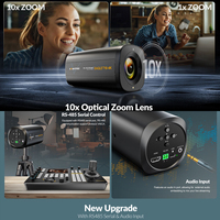 Avmatrix Eagle T10-4K Live Stream Camera with 10X Zoom Autofocus Tof Lens, Dual 4K Outputs,rs485 Serial & Audio Input