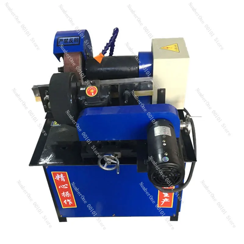 Small Automatic Centerless External Round Tube Polishing Machine, Stainless Steel Pipe Outer Surface Grinding Buffing Finishing