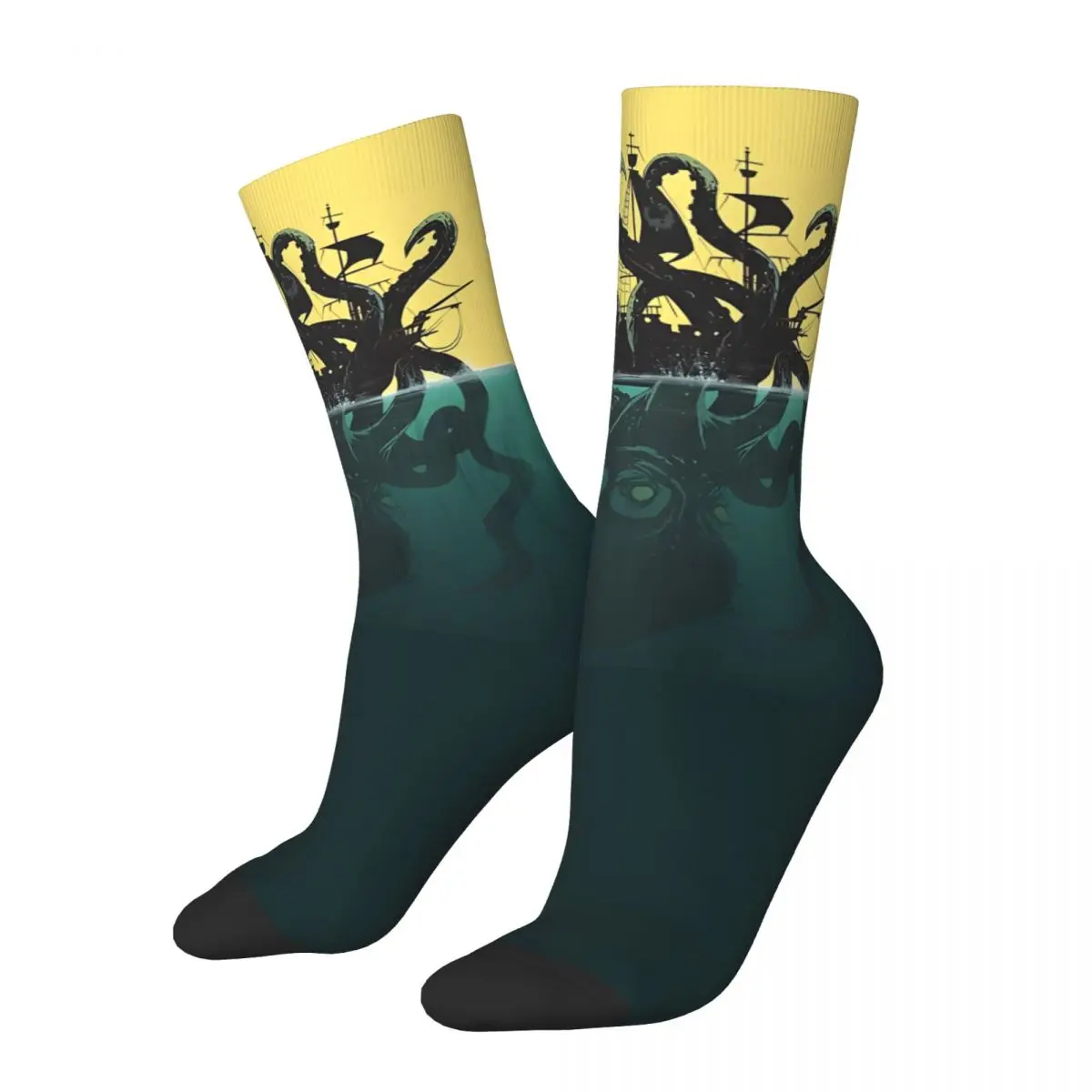 Ship Socks Travel 3D Print Boy Mid-calf Sock