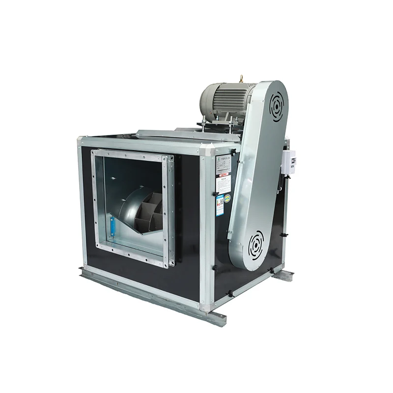 Centrifugaalventilator met stalen achterwaarts geïnspireerde bladen voor brandrookuitlaat Hoge luchtstroom Hoge druk 380V AC