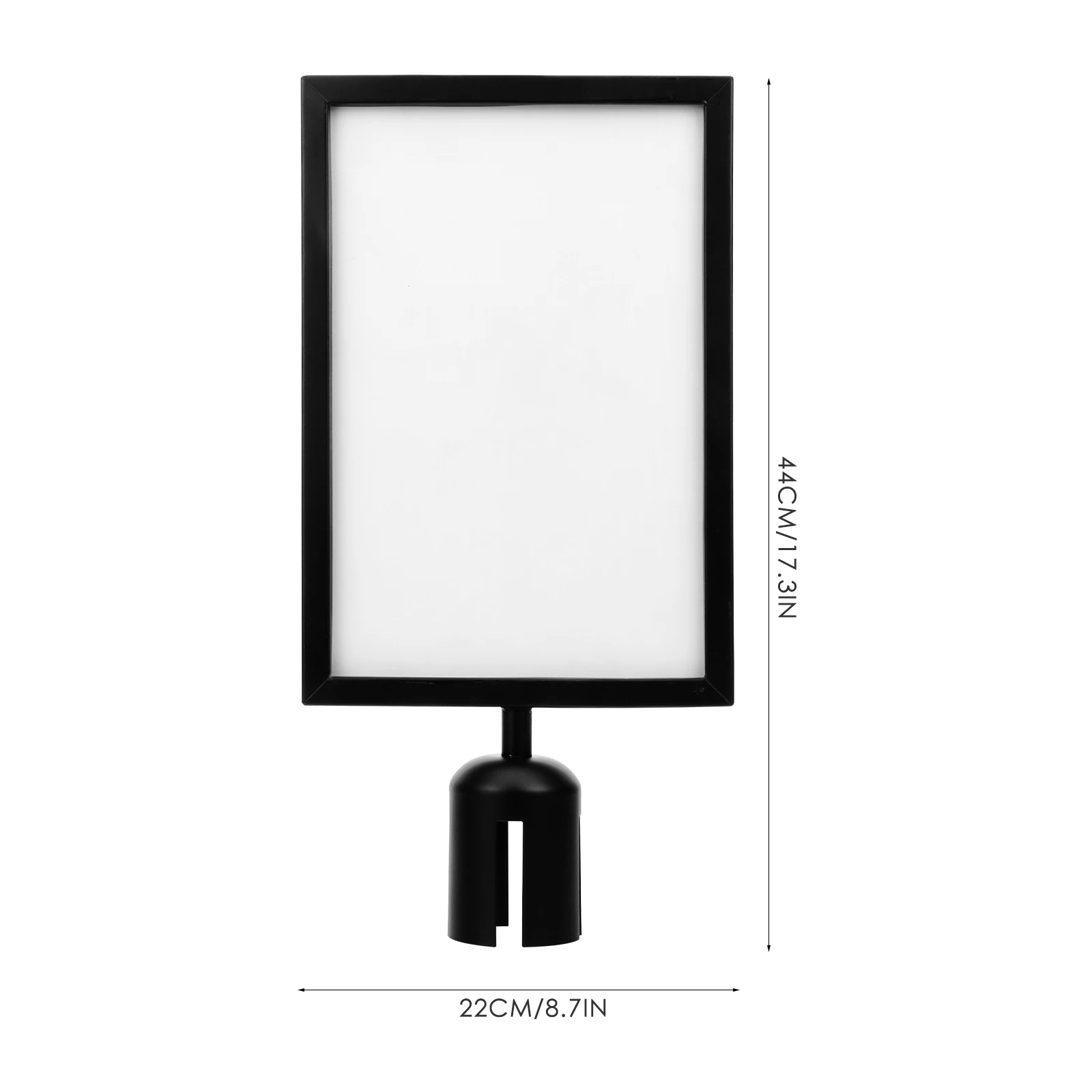 حامل علامة الدعامة العمودية صورة تسجيل الإطار عزل العمود بطاقة إدراج ملصق عرض التحكم في الحشود حاجز طابور