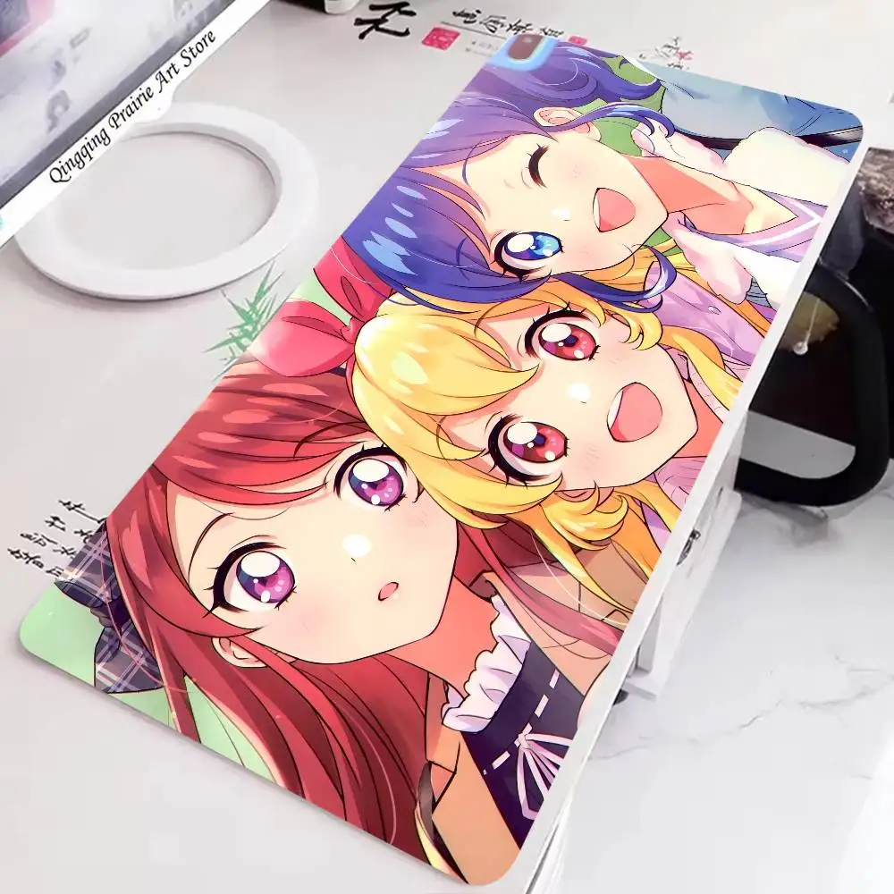 Anime A-Aikatsu Mousepad Non-slip Suitable For Office Computers Laptops E-sports Game Desk Mats XXL Keyboard