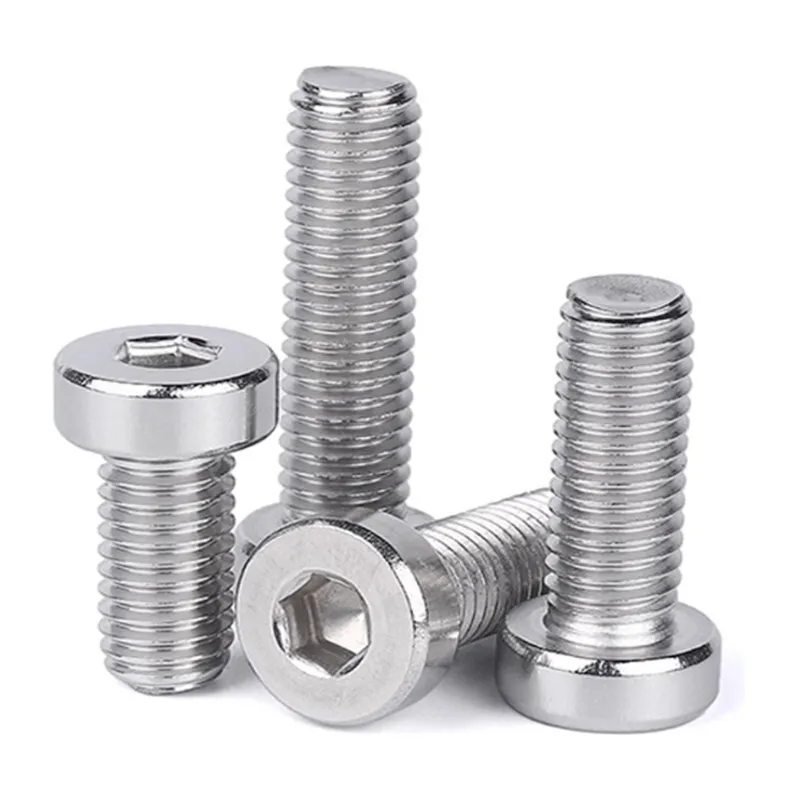 20pcs 6#-32 8#-32 1/4-20 Unc Unf 304 A2-70 Stainless Steel Hex Hexagon Socket Thin Low Short Profile Allen Cap Screw Bolt