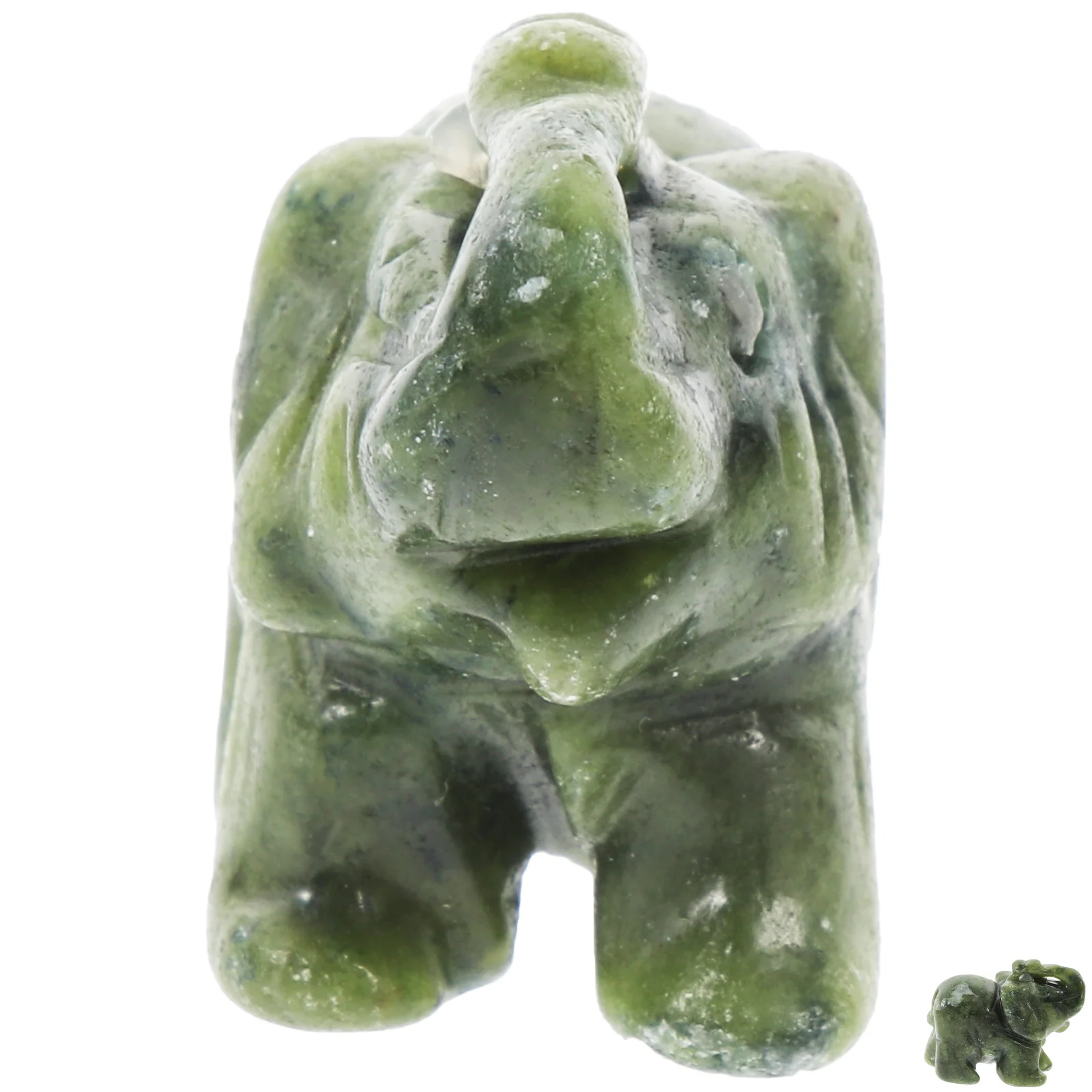 

Crystal Elephant Desktop Decor Small Lightweight Natural Stone Home Office Wedding Party Decoration Gift Symbolizing Wisdom