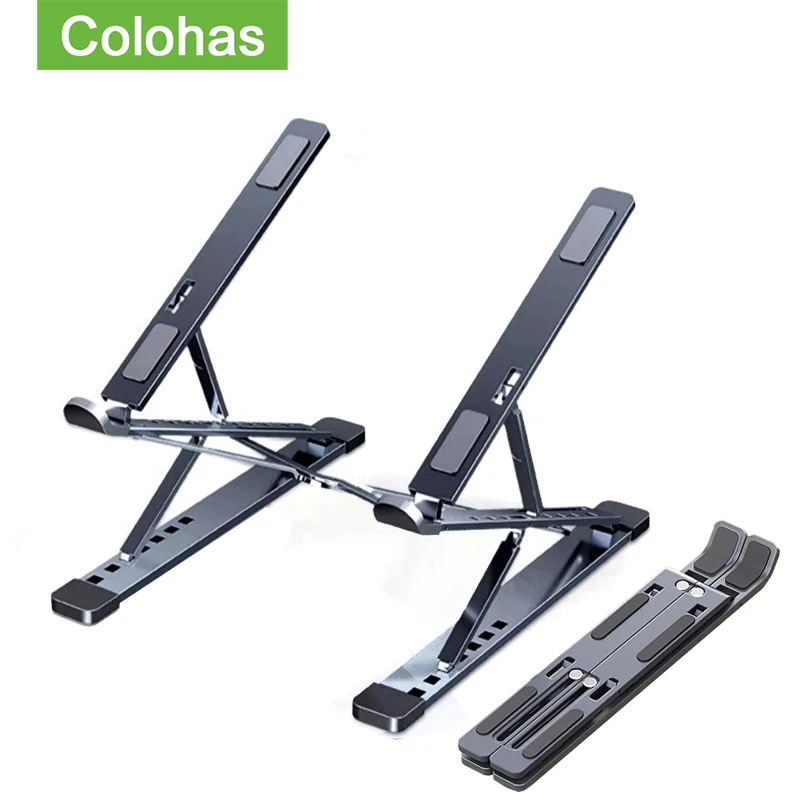 

Adjustable Laptop Stand Aluminum For Macbook Foldable Computer PC Tablet Support Notebook Stand TableLaptop Holder Cooling Pad