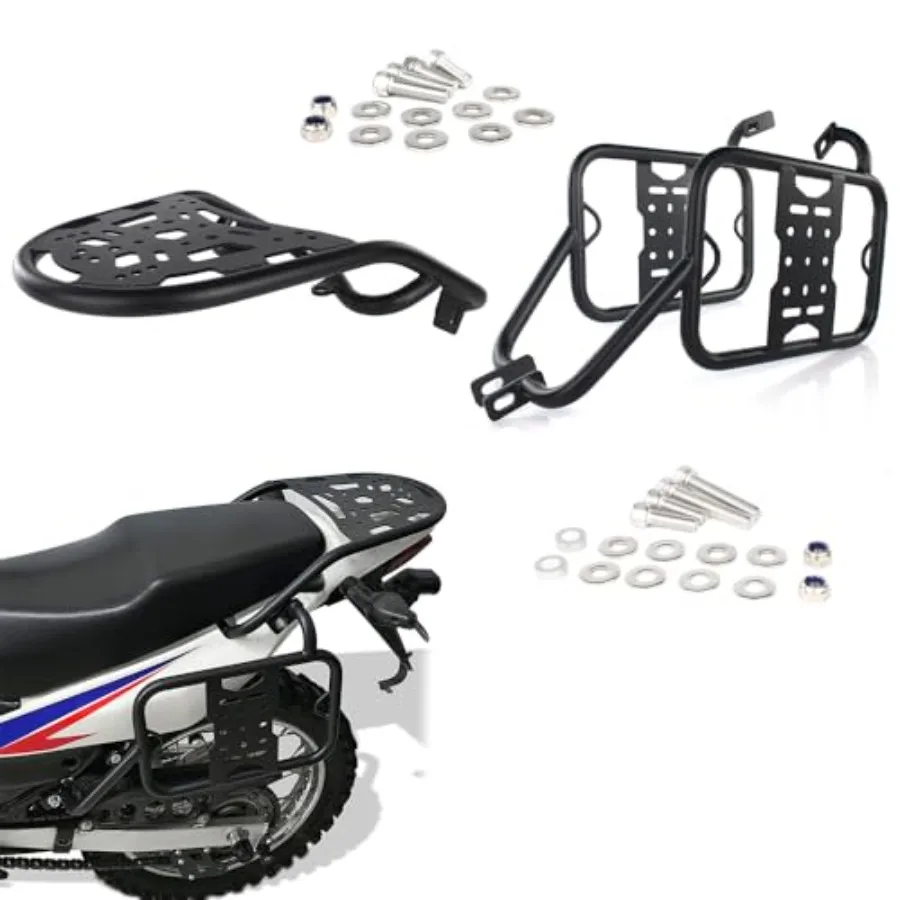

Rear Luggage Rack Compatible with XR150L Motorcycle 20142024 for Enhanced Cargo Capacity and Saddlebag Support Durable Metal Co