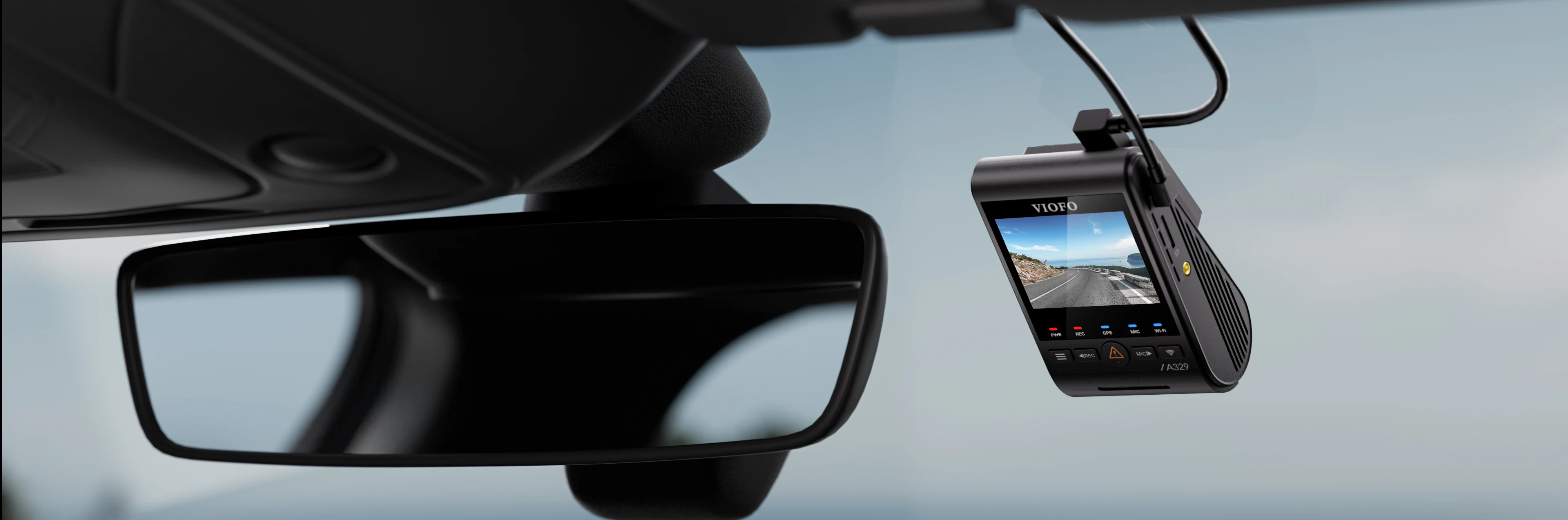 VIOFO A329S 2CH 4K 60FPS+2K HDR GPS Wi-Fi 6 Dash Cam with Sony STARVIS 2 Sensor, Support SSD Storage, Low Power Impact Detection