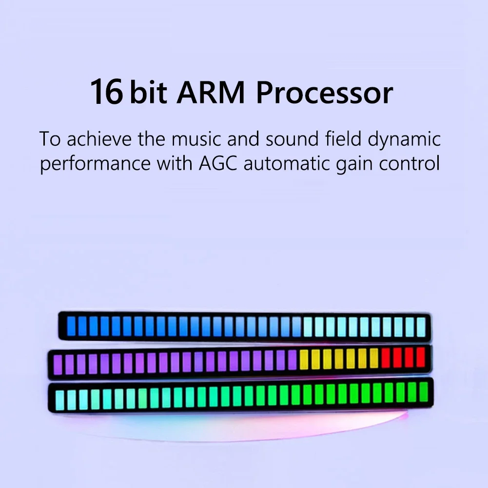 RGBサウンドコントロールLEDライト,音声起動リズムライト,アプリケーションコントロール,ピックアップ,色,アンビエントライトバー,音楽