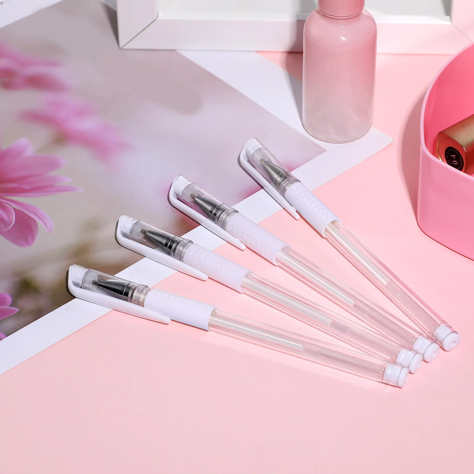 

1Set Waterproof Beauty Pen Fine Point Markers for Eyebrow Mapping Tattoo Stencil Skin Marking Surgical Marker Brow Positioning