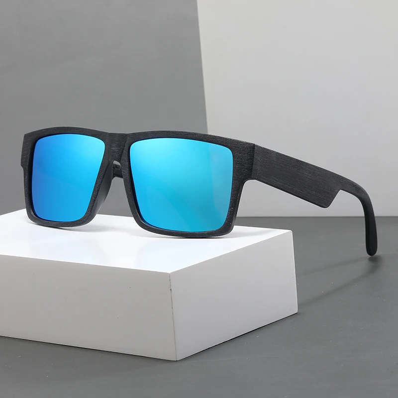 نظارات شمسية مستقطبة جديدة نظارات شمسية عصرية ملونة من الخشب المصقول مضادة للأشعة فوق البنفسجية #2