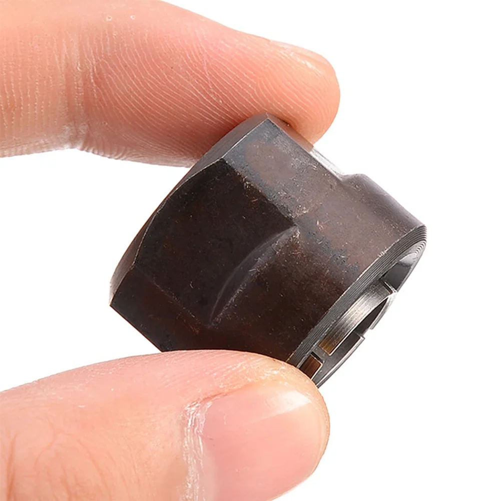 

13MM Metal 1/2" Collet Nut Plunge Router Parts For Makita 3612 22.5*27mm Black Power Tools Accessories