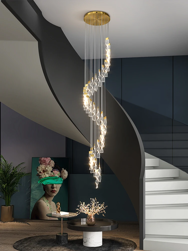 

Minimalist home villa modern led chandelier large living room bedroom dining room study ceiling chandelier indoor lighting decor