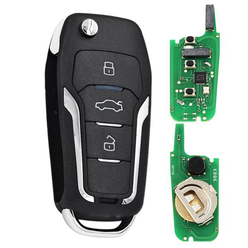 Picture 6: For KD B12-3 Remote Control Car Key 3 Button Universal For Ford Style With For KD900/For KD-X2 For KD MINI/URG200 Programmer