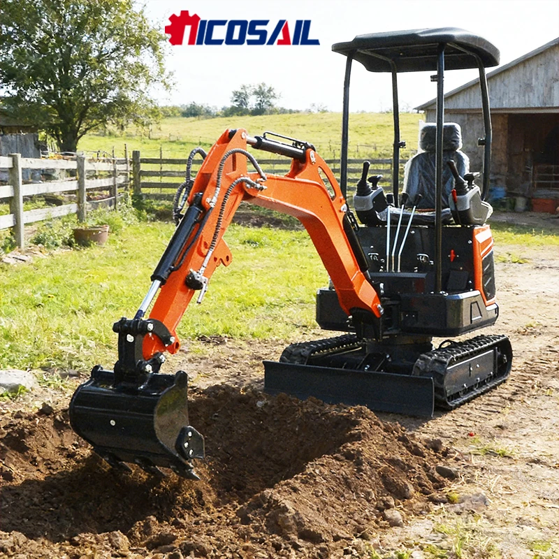 1.8Ton Micro Digger Euro 5 CE Certified Hydraulic Mini Excavator For Garden Landscaping Farm EU Market