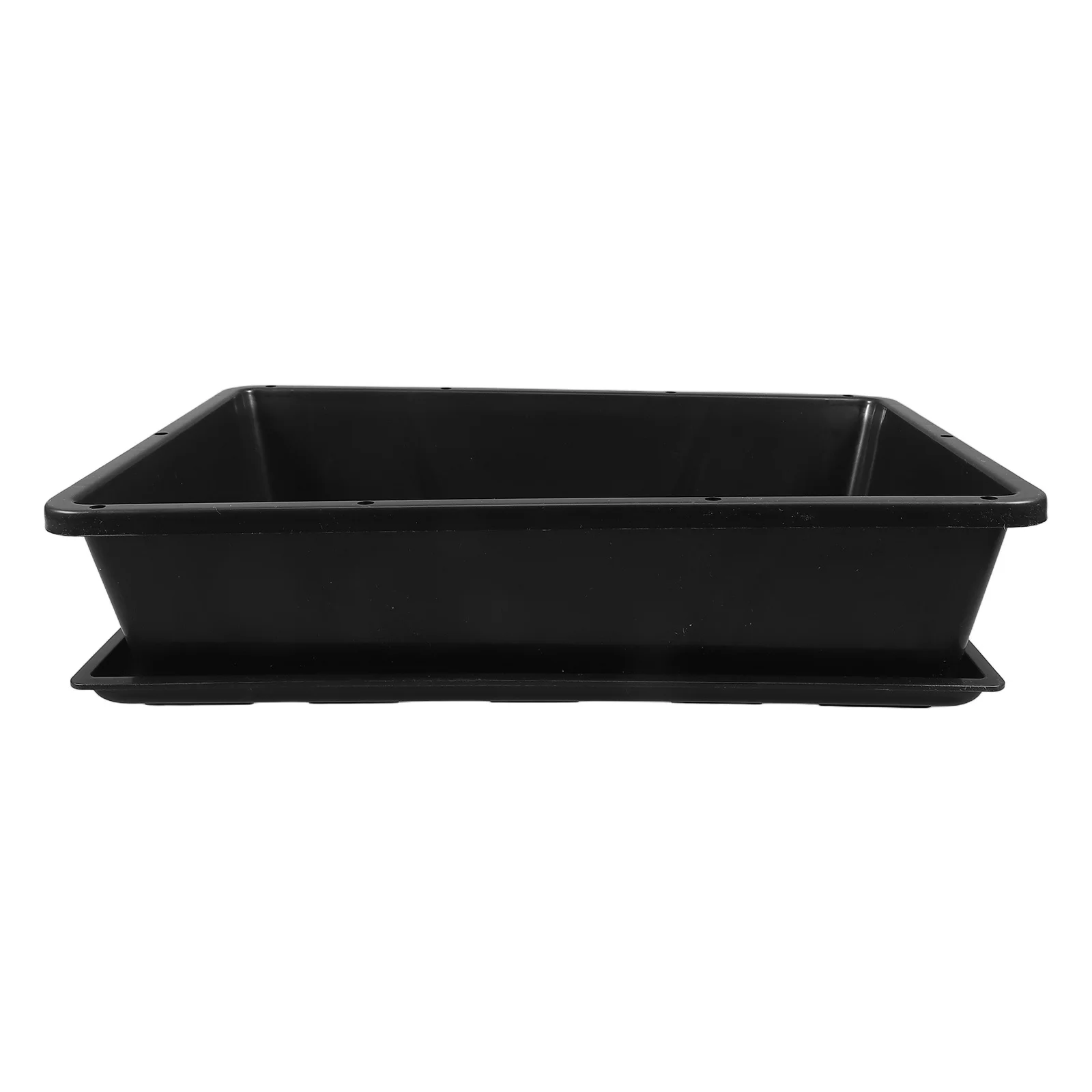 

1Set Rectangular Succulent Seedling Tray Black Plastic Plant Germination Tray Seed Starter Indoor Gardening Supplies