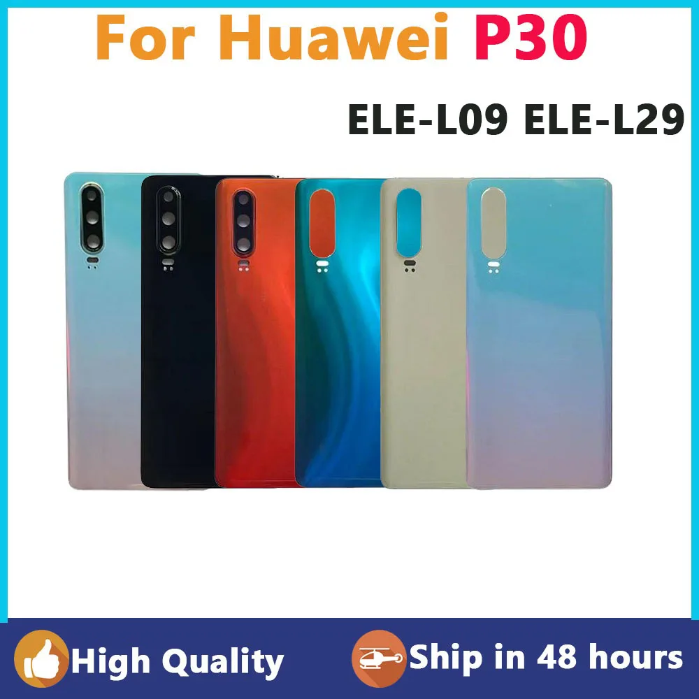 

Back Glass For Huawei P30 ELE-L09 L29 Battery Cover Rear Door Housing Case For Huawei P30 Housing Battery Cover