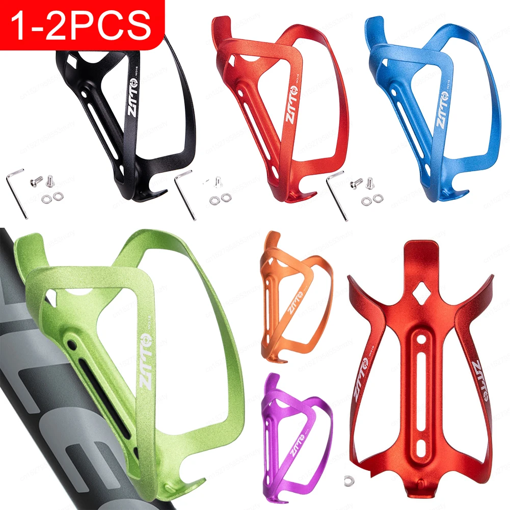 MTB Bicycle Water Bottle Cage Aluminum Alloy Cycling Water Cup Mount Wear-Resistant Riding Drink Kettle Rack Bicycle Accessories